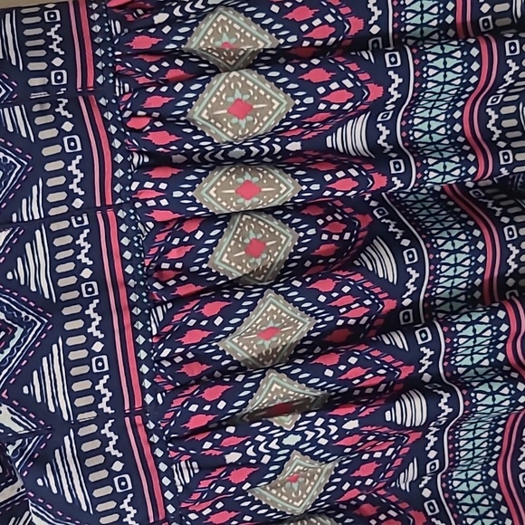 Blue Aztec Print dress - Picture 2 of 3